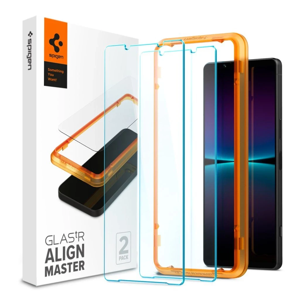 „Spigen Glass tR AlignMaster“ 2 vnt. pakuotė – „Sony Xperia 1 VI“