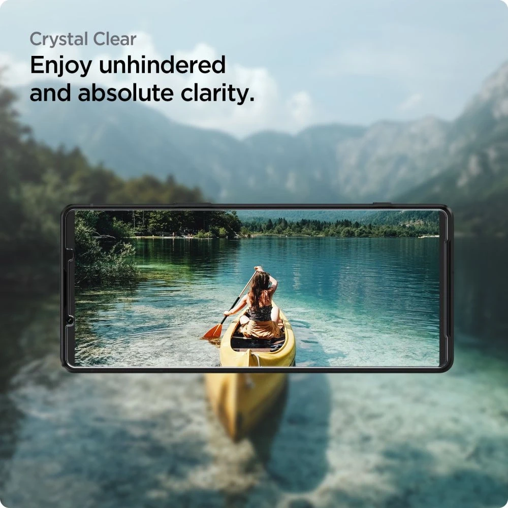 „Spigen Glass tR AlignMaster“ 2 vnt. pakuotė – „Sony Xperia 1 VI“