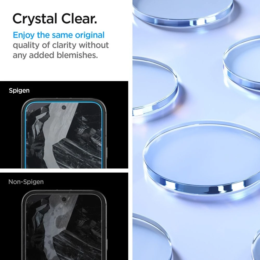 Apsauginis stiklas Google Pixel 8A Spigen ALM Glas.tr 2-pack skaidrus