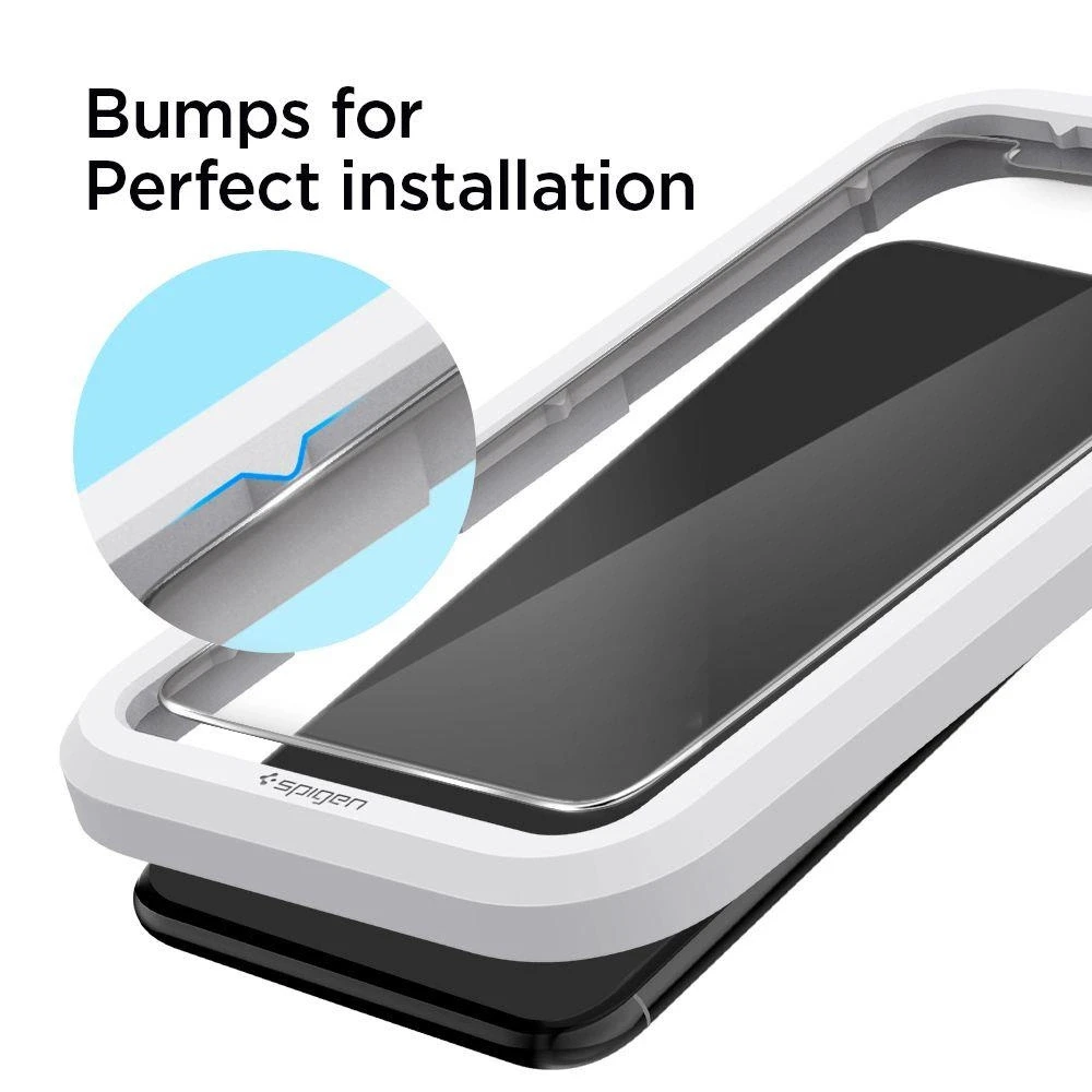 Spigen grūdintas stiklas Alm Glas.TR Slim 2 vnt., skirtas iPhone 11