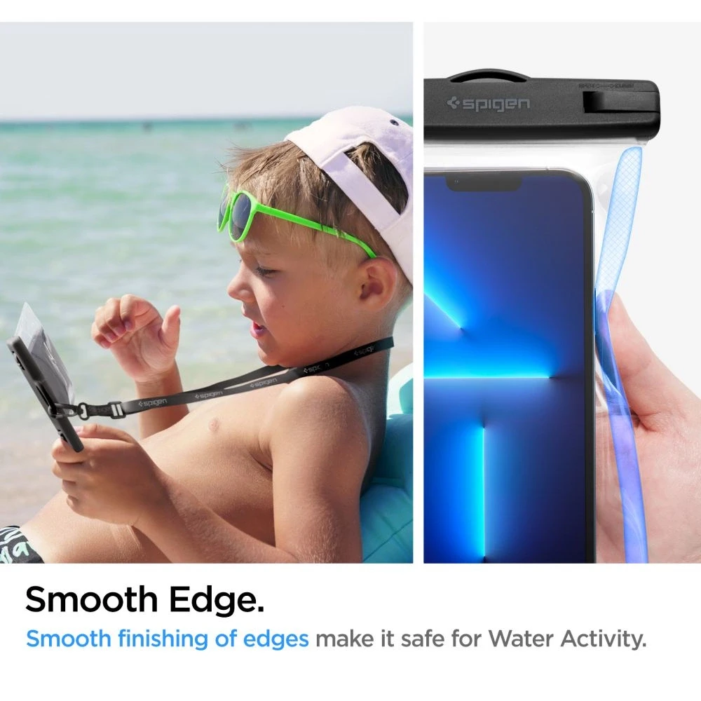 Spigen Aqua Shield A601 vandeniui atsparus dėklas IPX8 – skaidrus