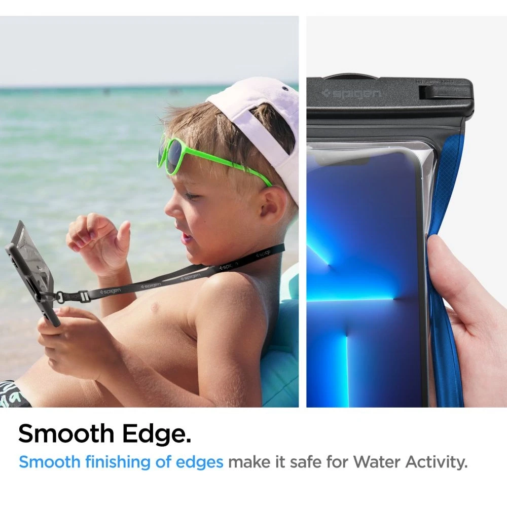 Spigen Aqua Shield A601 vandeniui atsparus dėklas IPX8 – juodas 2 vnt.