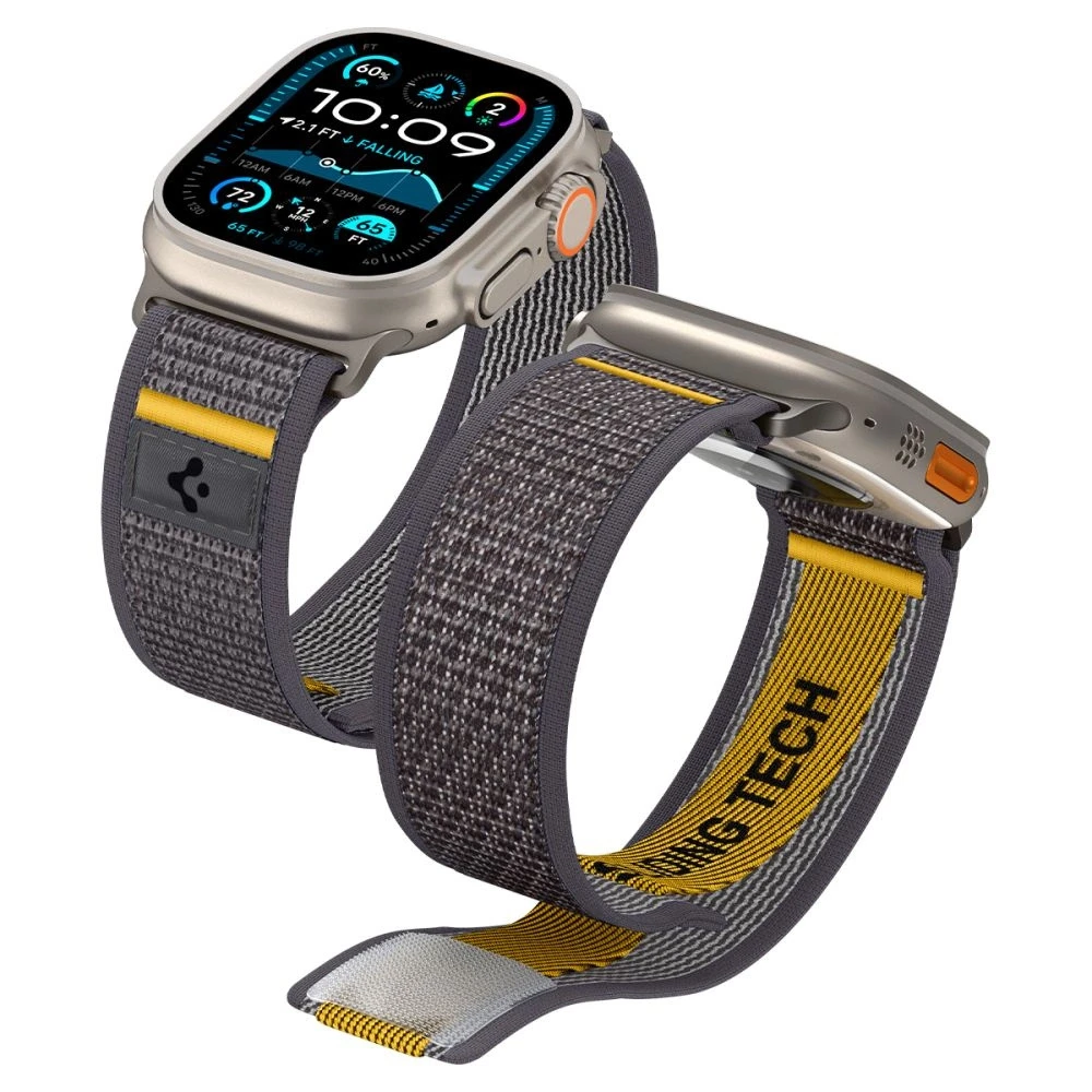 Apyrankė Spigen Athlex Air for Apple Watch 6/7/8/9/10/SE/Ultra 1/Ultra 2 (44/45/46/49 mm) pilkos spalvos
