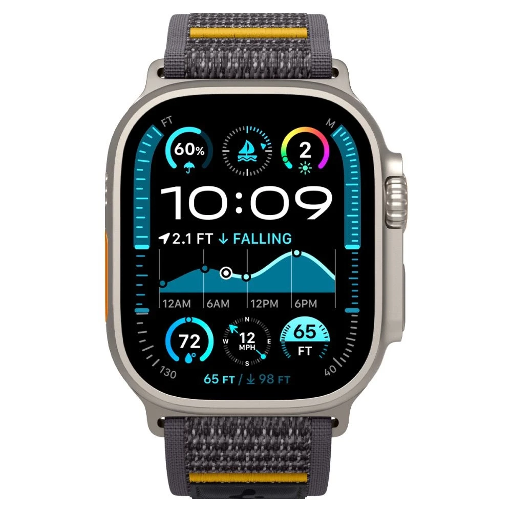 Apyrankė Spigen Athlex Air for Apple Watch 6/7/8/9/10/SE/Ultra 1/Ultra 2 (44/45/46/49 mm) pilkos spalvos