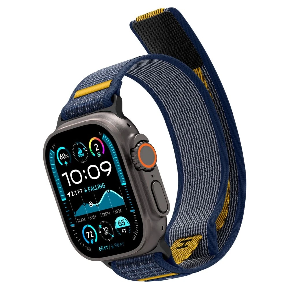 Mėlyna apyrankė Apple Watch 6 / 7 / 8 / 9 / 10 / SE / Ultra 1 / 2 ( 44 / 45 / 46 / 49 mm) laikrodžiui „Spigen Athlex Air”