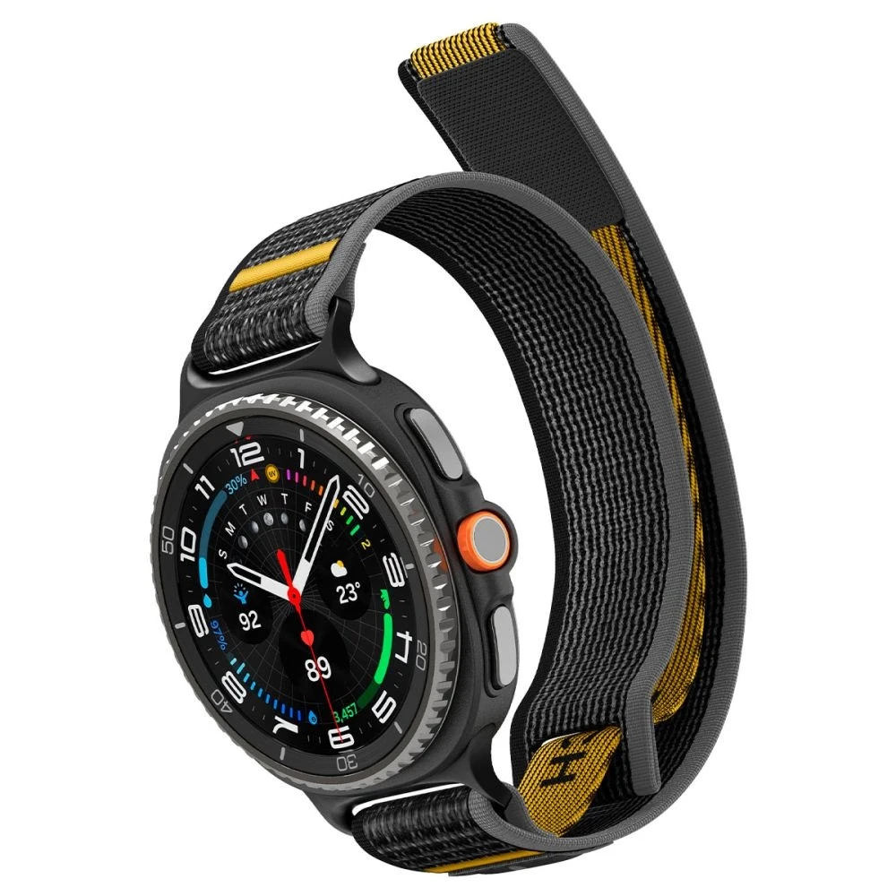 Spigen Athlex Air aktyvus dirželis, juodas - Samsung Galaxy Watch 8 46 mm/44 mm/40 mm