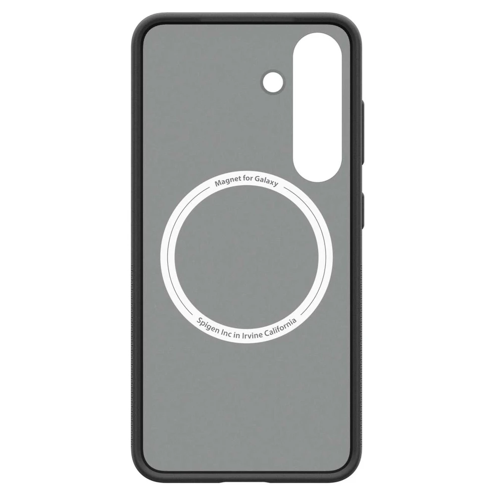 Spigen Capella GP-FPS931PGBJW silikoninis dėklas su MagFit Magnetic Ring skirtas Samsung Galaxy S25 – juodos spalvos