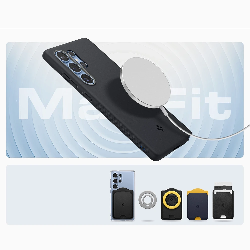Spigen Caseology Nano Pop dėklas skirtas Samsung Galaxy S25 Ultra – juodos spalvos