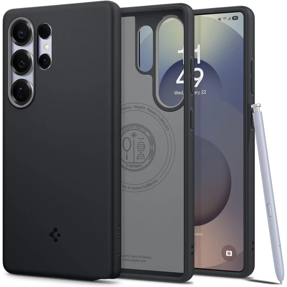 Spigen Caseology Nano Pop dėklas skirtas Samsung Galaxy S25 Ultra – juodos spalvos