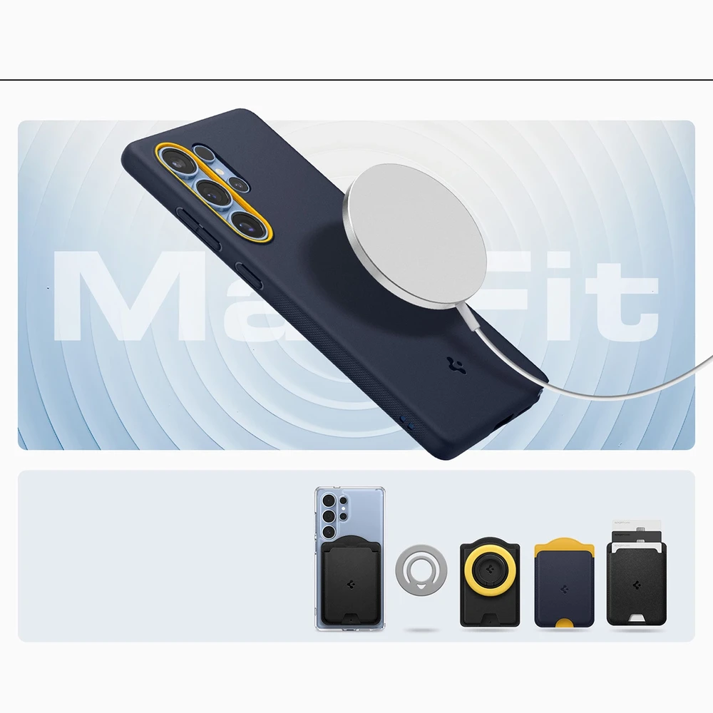 Dėklas Spigen Nano Pop MagSafe, mėlyna (blueberry navy) – Samsung Galaxy S25 Ultra