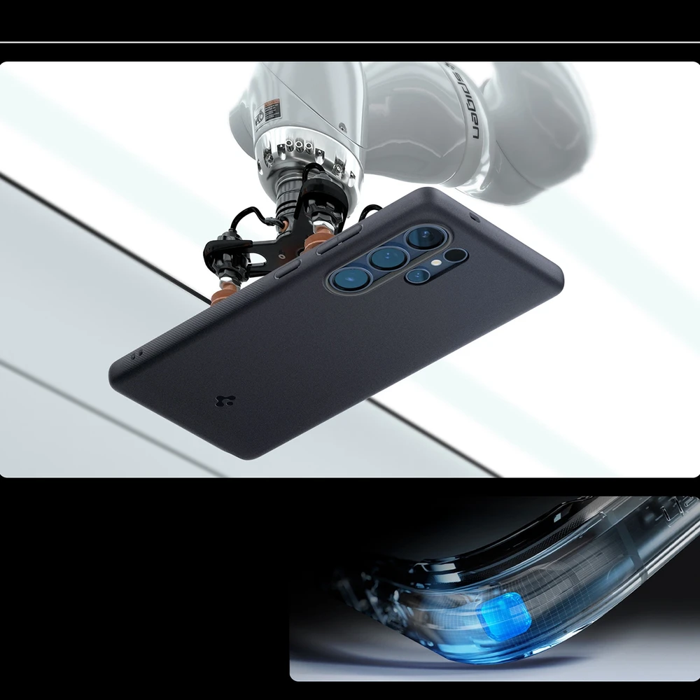 Spigen Caseology Nano Pop dėklas skirtas Samsung Galaxy S25 Ultra – juodos spalvos
