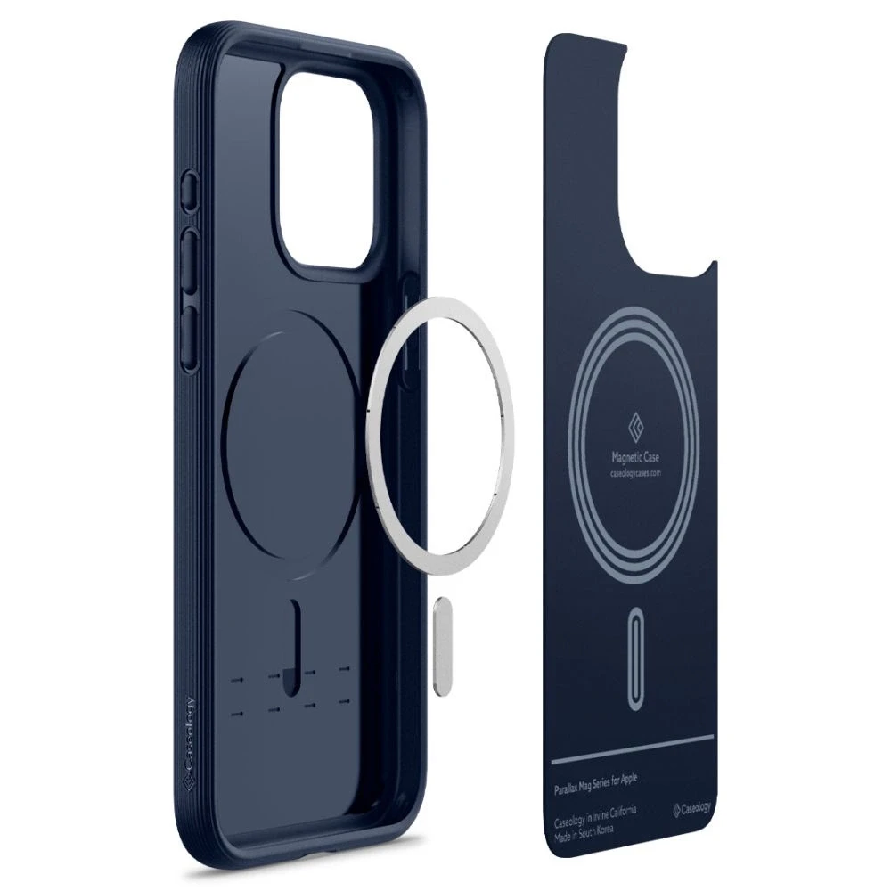 Spigen CASEOLOGY PARALLAX MAG MAGSAFE Apple iPhone 15 PRO MAX dėklas telefonui mėlynos spalvos