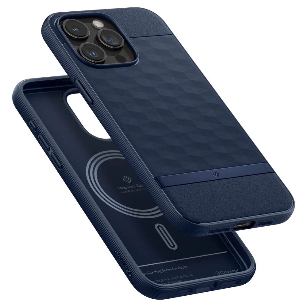 Spigen CASEOLOGY PARALLAX MAG MAGSAFE Apple iPhone 15 PRO MAX dėklas telefonui mėlynos spalvos