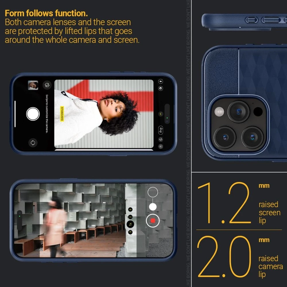 Spigen CASEOLOGY PARALLAX MAG MAGSAFE Apple iPhone 15 PRO MAX dėklas telefonui mėlynos spalvos