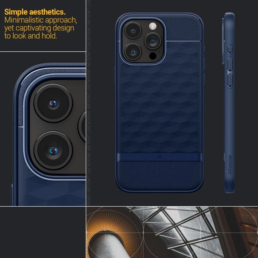 Spigen CASEOLOGY PARALLAX MAG MAGSAFE Apple iPhone 15 PRO MAX dėklas telefonui mėlynos spalvos