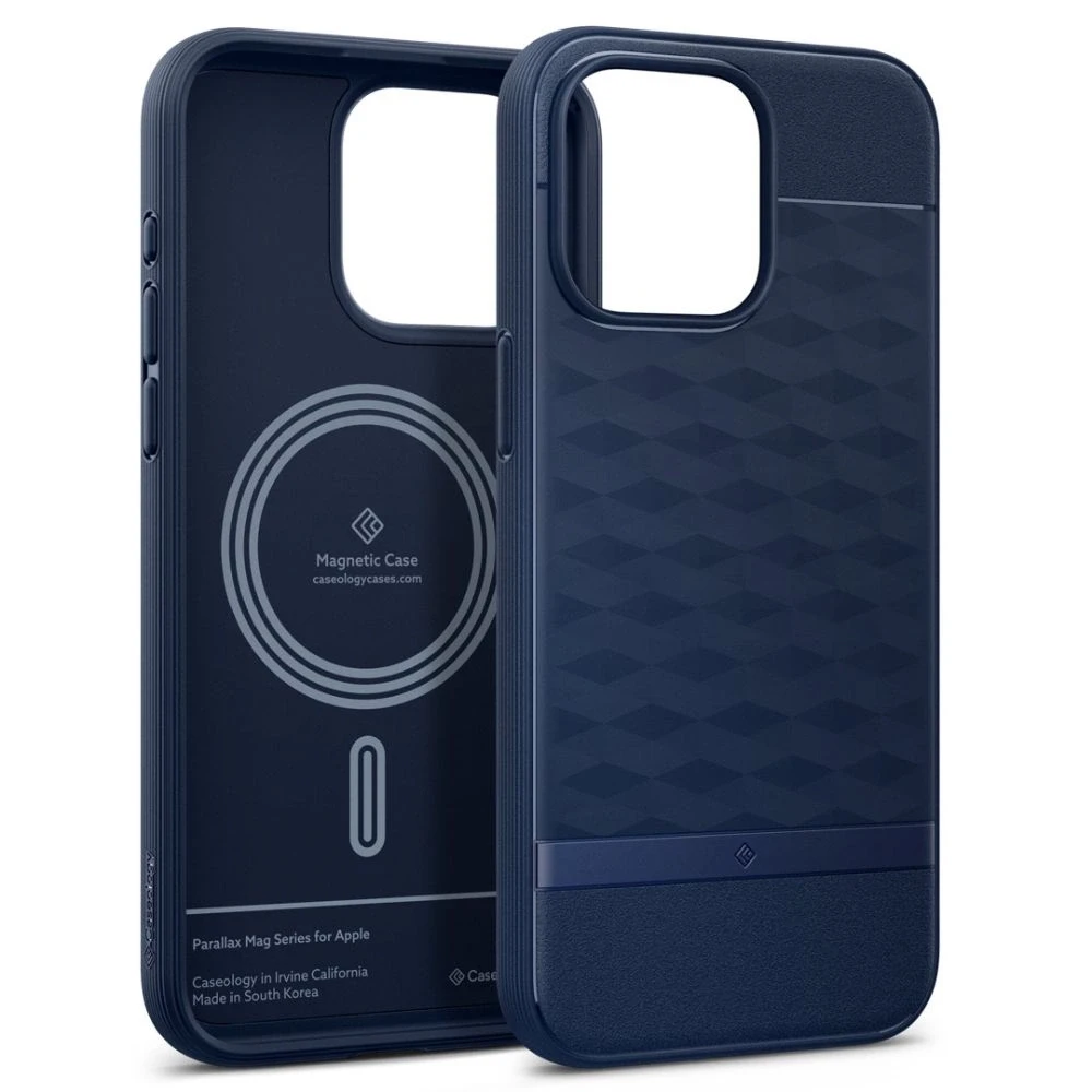 Spigen CASEOLOGY PARALLAX MAG MAGSAFE Apple iPhone 15 PRO MAX dėklas telefonui mėlynos spalvos