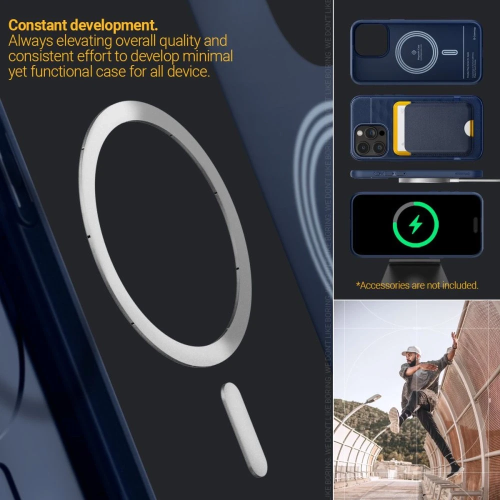 Spigen CASEOLOGY PARALLAX MAG MAGSAFE Apple iPhone 15 PRO MAX dėklas telefonui mėlynos spalvos