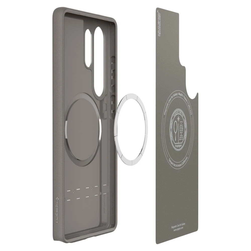 Spigen Caseology Parallax Mag MagSafe Samsung Galaxy S25 Ultra – dėklas telefonui pilkos spalvos