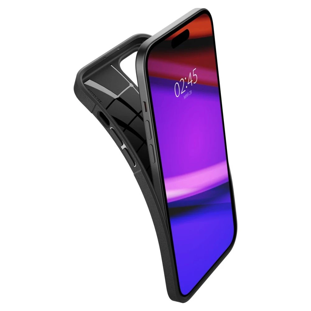 Dėklas Spigen Core Armor Apple iPhone 15 Plus / 14 Plus 6.7″ matte juodos spalvos ACS06454
