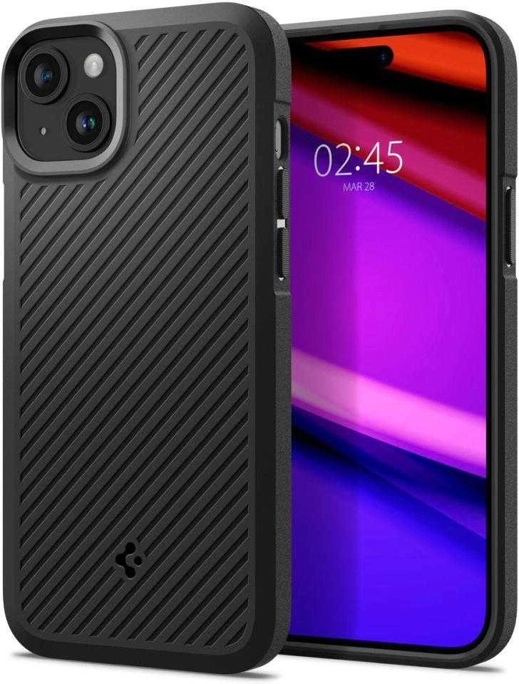 Dėklas Spigen Core Armor Apple iPhone 15 Plus / 14 Plus 6.7″ matte juodos spalvos ACS06454