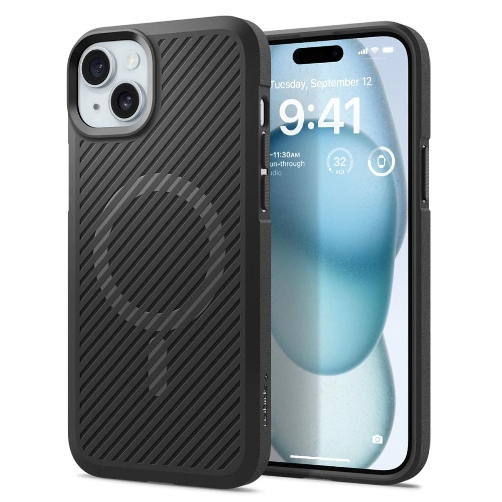 Spigen Core Armor Mag MagSafe - dėklas skirtas Apple iPhone 15 Plus Matte Juodas