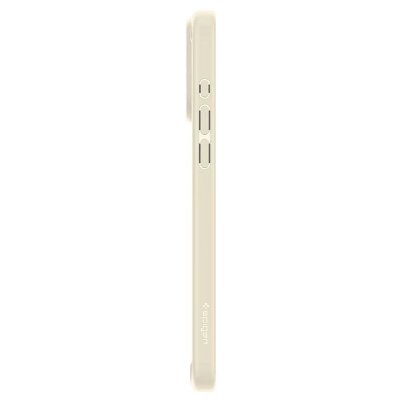 Dėklas „Spigen Crystal Hybrid“, smėlio spalvos – „iPhone 15 Pro Max“