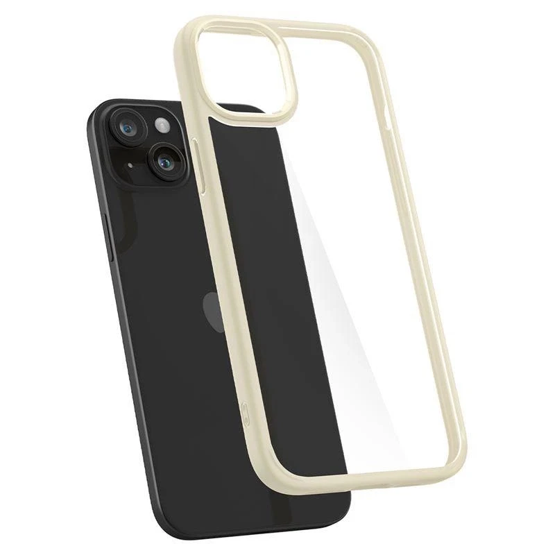 Dėklas Spigen Crystal Hybrid Apple iPhone 15 Plus – gelsvos spalvos