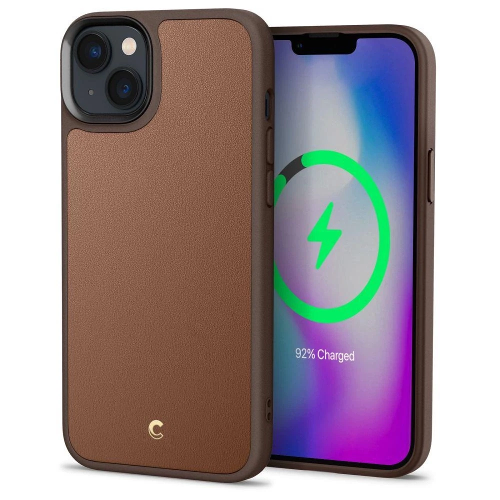 Spigen Cyrill Kajuk Mag MagSafe Apple iPhone 14 Plus dėklas telefonui rudos spalvos