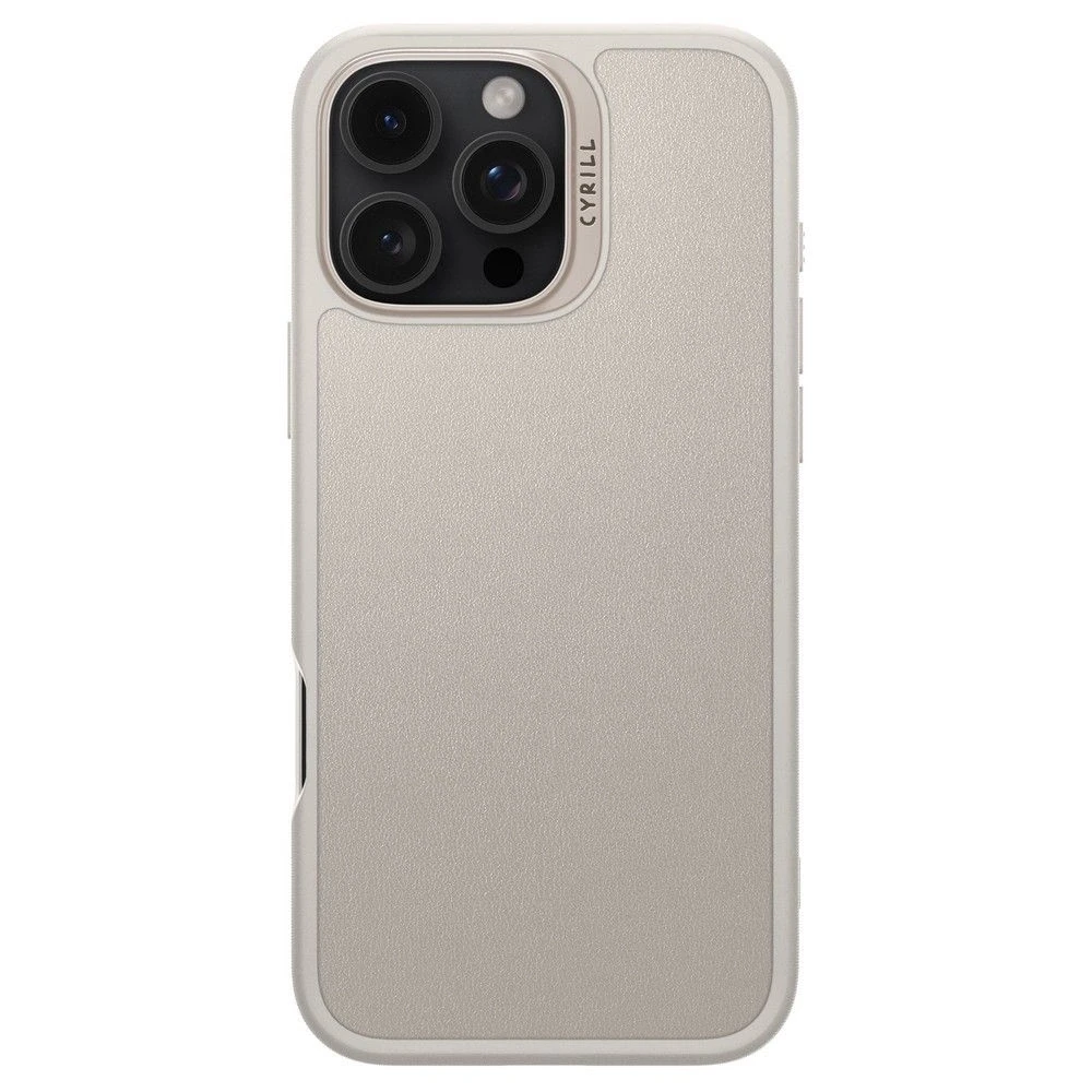 Dėklas „Spigen Cyrill Kajuk MagSafe“, kreminės spalvos – „Apple iPhone 16 Pro“