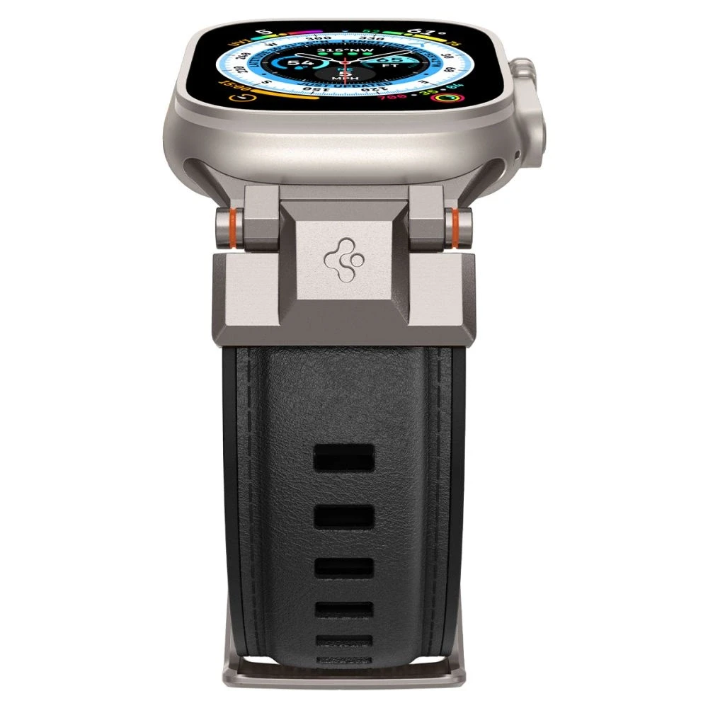 „Spigen DuraPro Armor PU“ dirželis, skirtas „Apple Watch“ 42/44/45/49 mm (juodas)