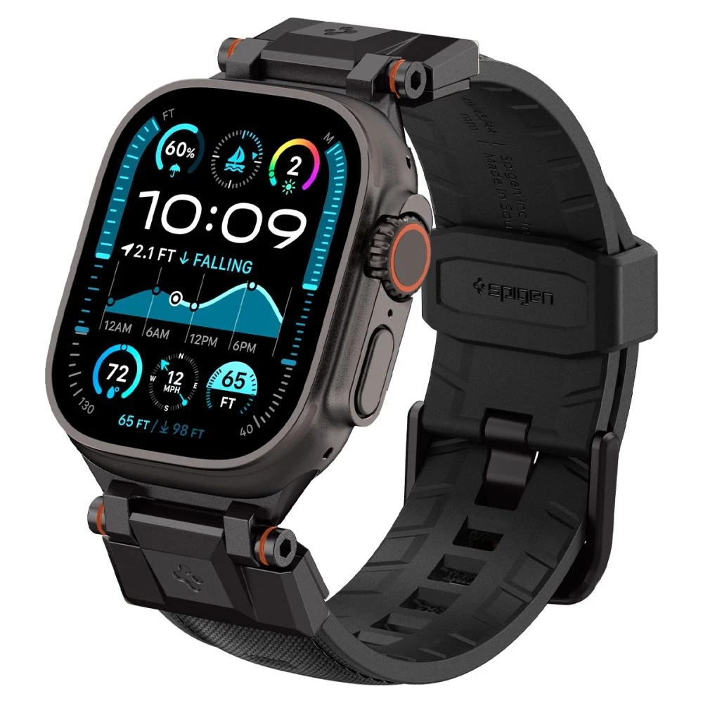 „Spigen DuraPro Armor®“ apyrankė, skirta „Apple Watch 44/45/46/49 mm“ (juodas leidimas)
