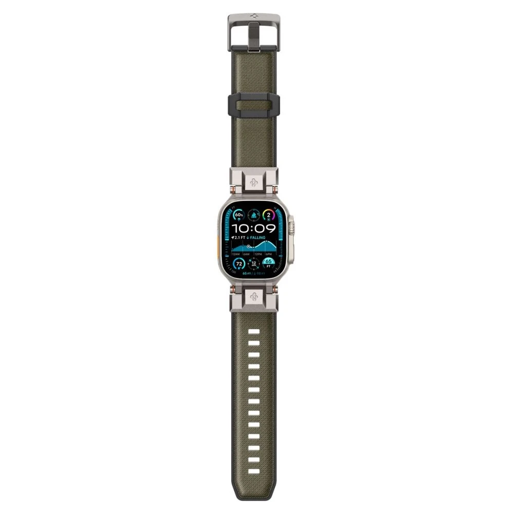 „Spigen DuraPro Armor“ dirželis, skirtas „Apple Watch 44 / 45 / 46 / 49 mm“ – Žalias