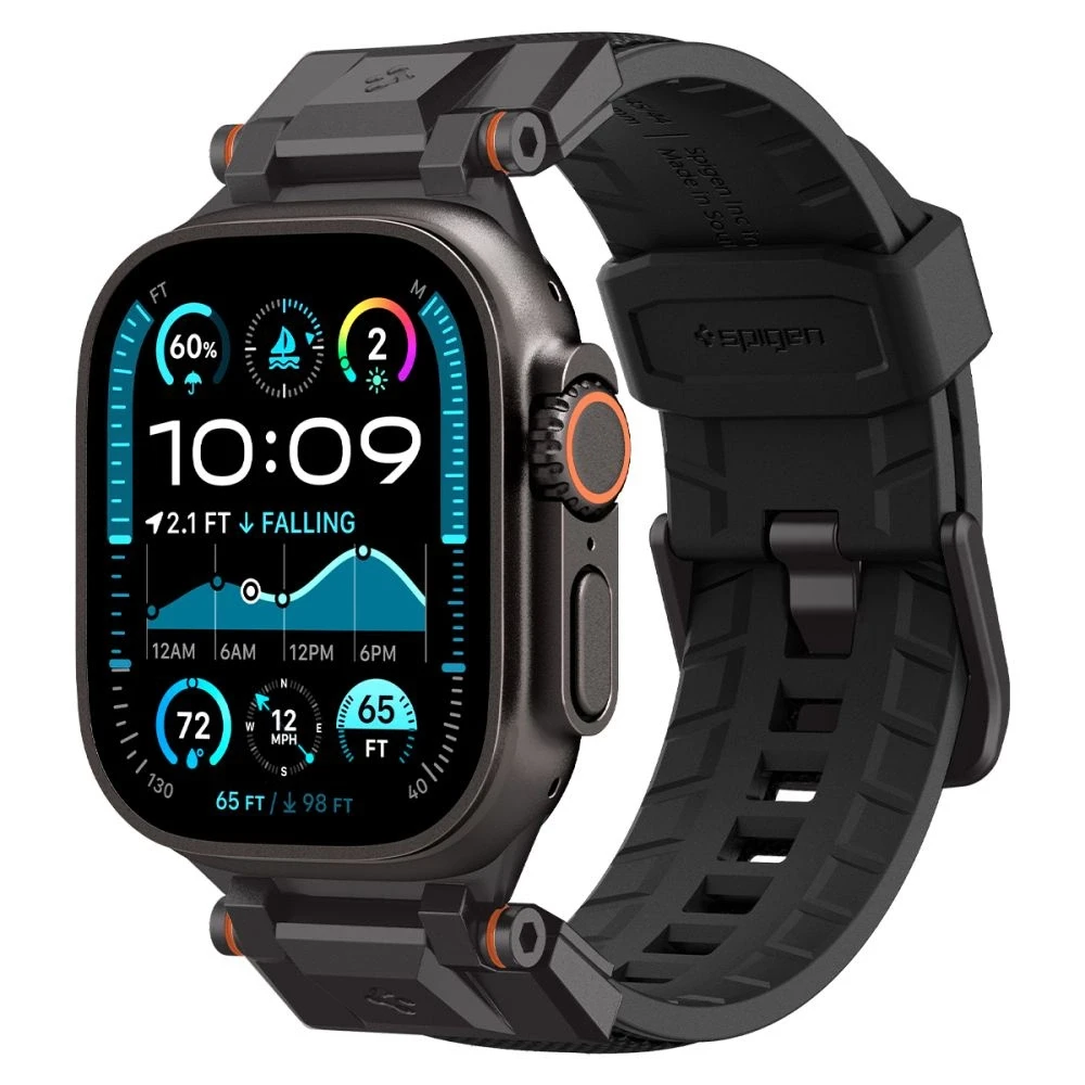 „Spigen DuraPro Armor®“ apyrankė, skirta „Apple Watch 44/45/46/49 mm“ (juodas leidimas)