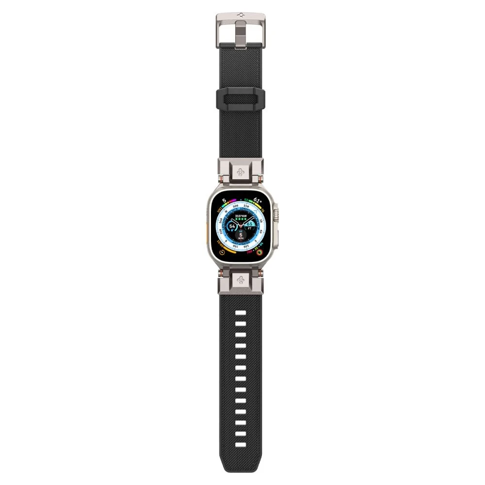 Dėklas Spigen Durapro Armor apyrankė skirta Apple Watch 4/5/6/7/8/9/SE/ Ultra (42/44/45/49 mm) – juodos spalvos