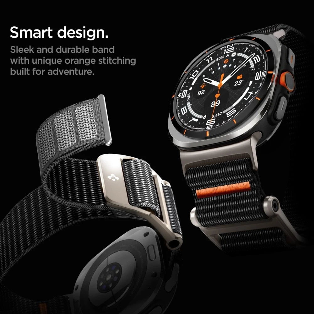 Samsung Galaxy Watch Ultra (47mm) Spigen Durapro Flex juodos spalvos