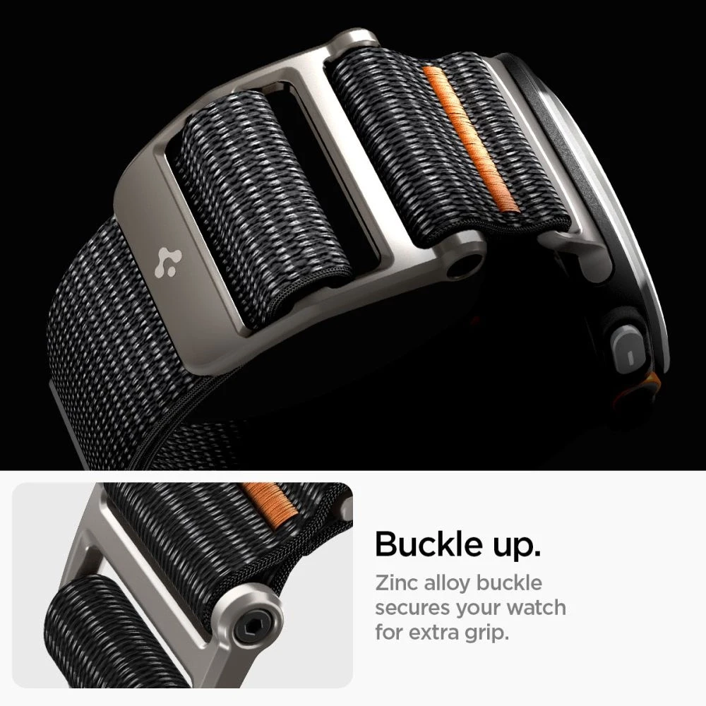Samsung Galaxy Watch Ultra (47mm) Spigen Durapro Flex juodos spalvos