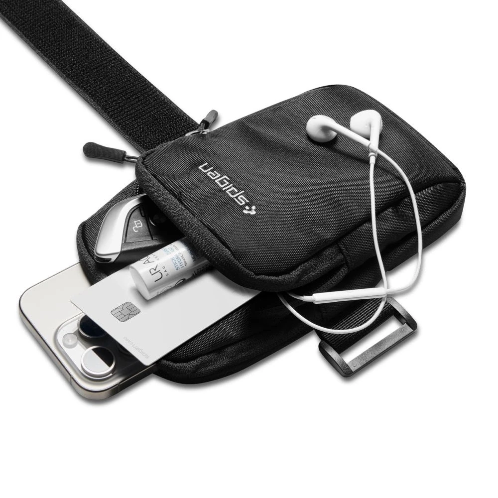 Spigen Dynamic Shield Armband dėklas telefonui juodos spalvos AMP04617
