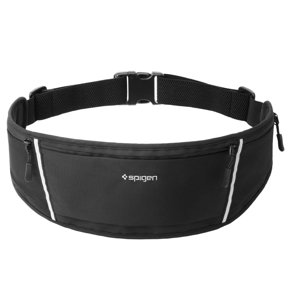 Spigen A710 Dynamic Shield Waist Bag – Sports Waist Bag / Belt Bag for Išmanusis telefonas iki 6.9 (juodos spalvos)