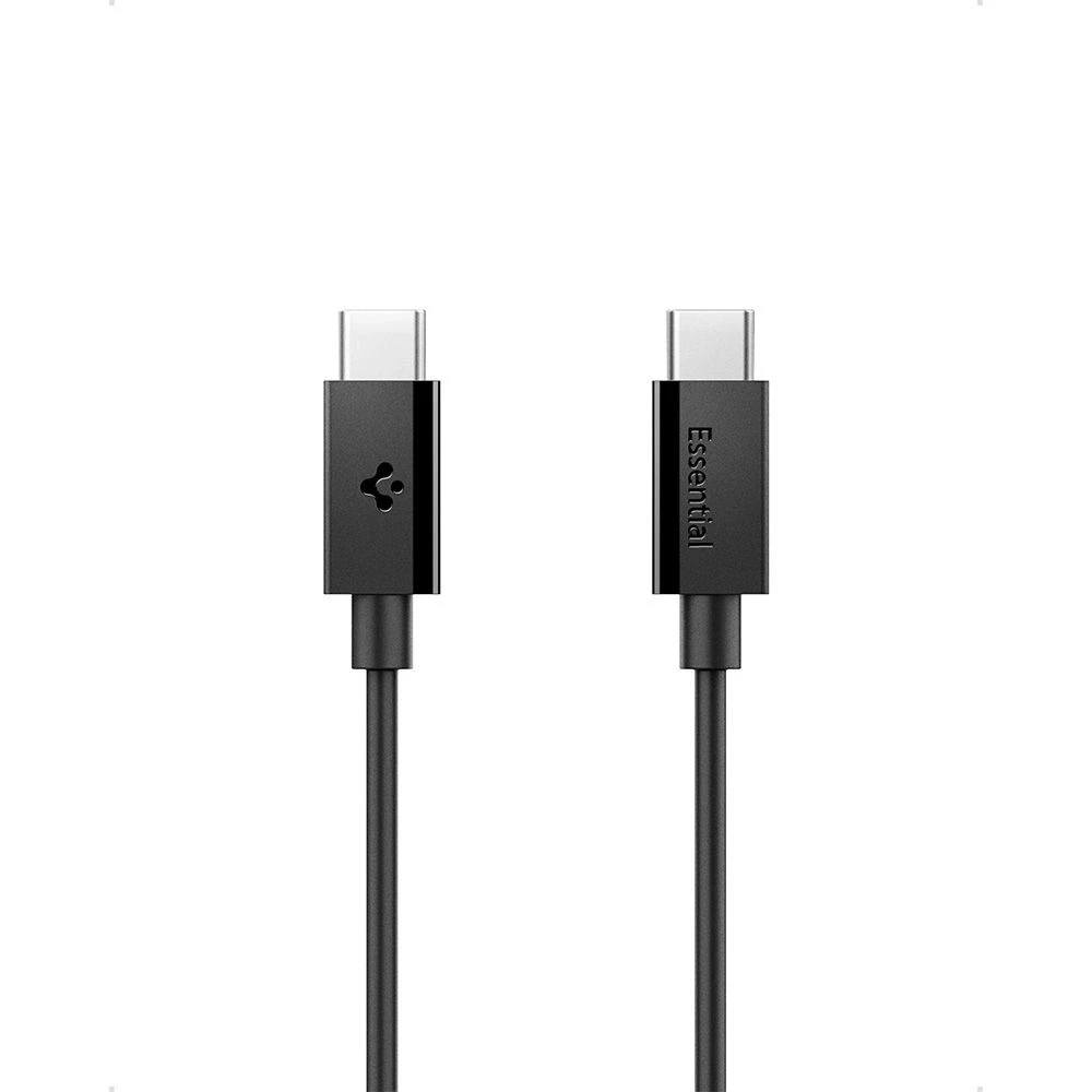 Spigen EB6020CC 60W Cable + USB-C / USB-C Cable 200 cm - Juodas