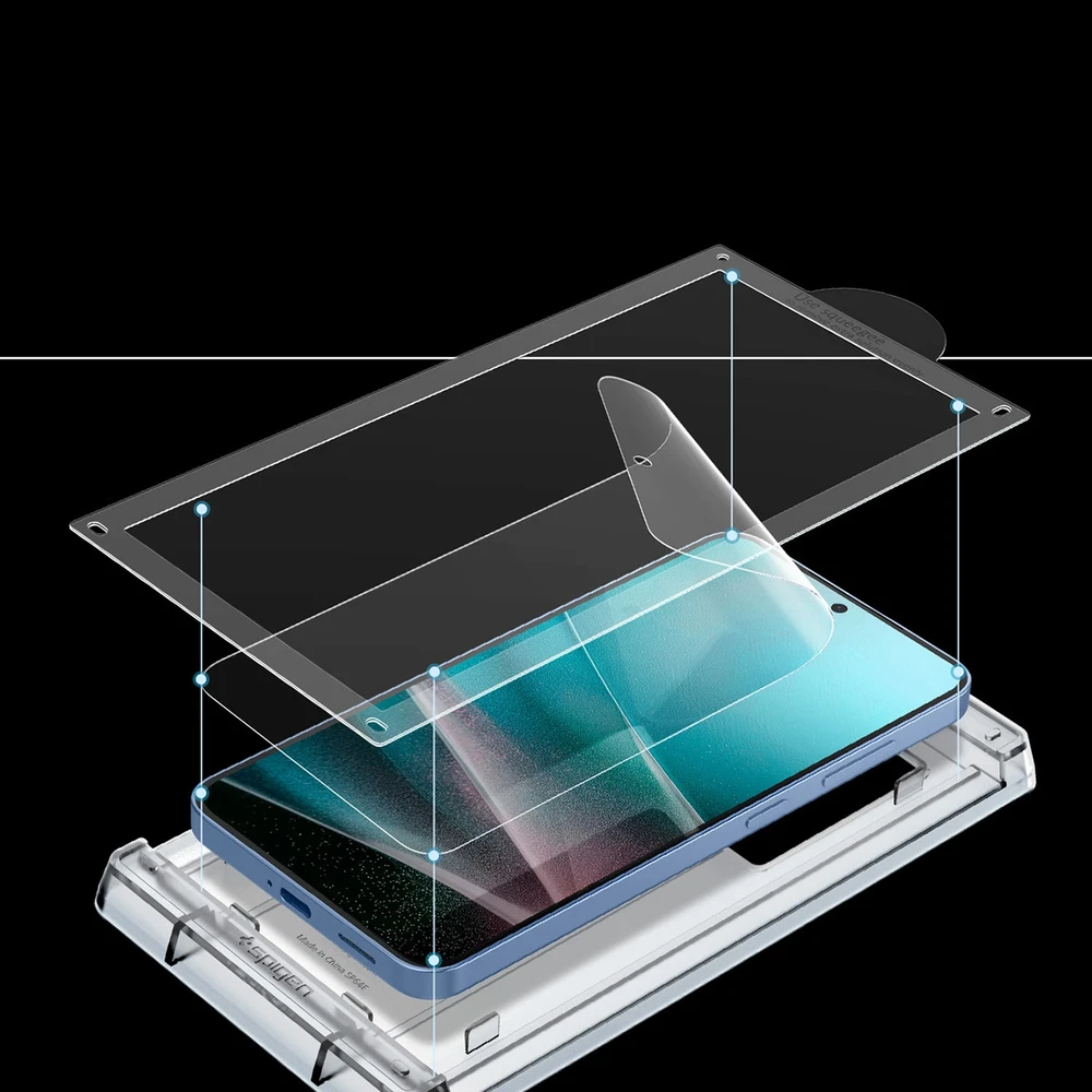 Spigen ELITE SHIELD EZ FIT Hybrid Glass Samsung Galaxy S25 Plus – Transparent