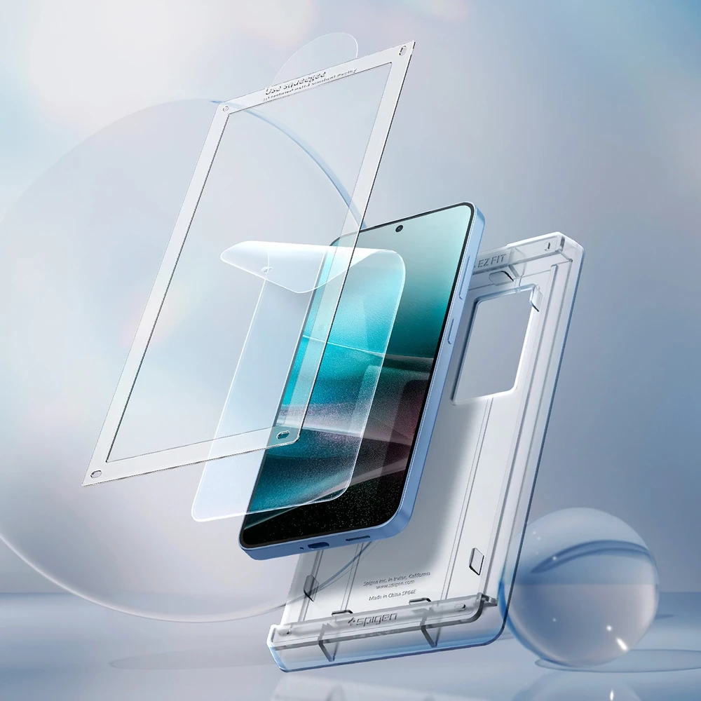 Spigen ELITE SHIELD EZ FIT Hybrid Glass Samsung Galaxy S25 Plus – Transparent