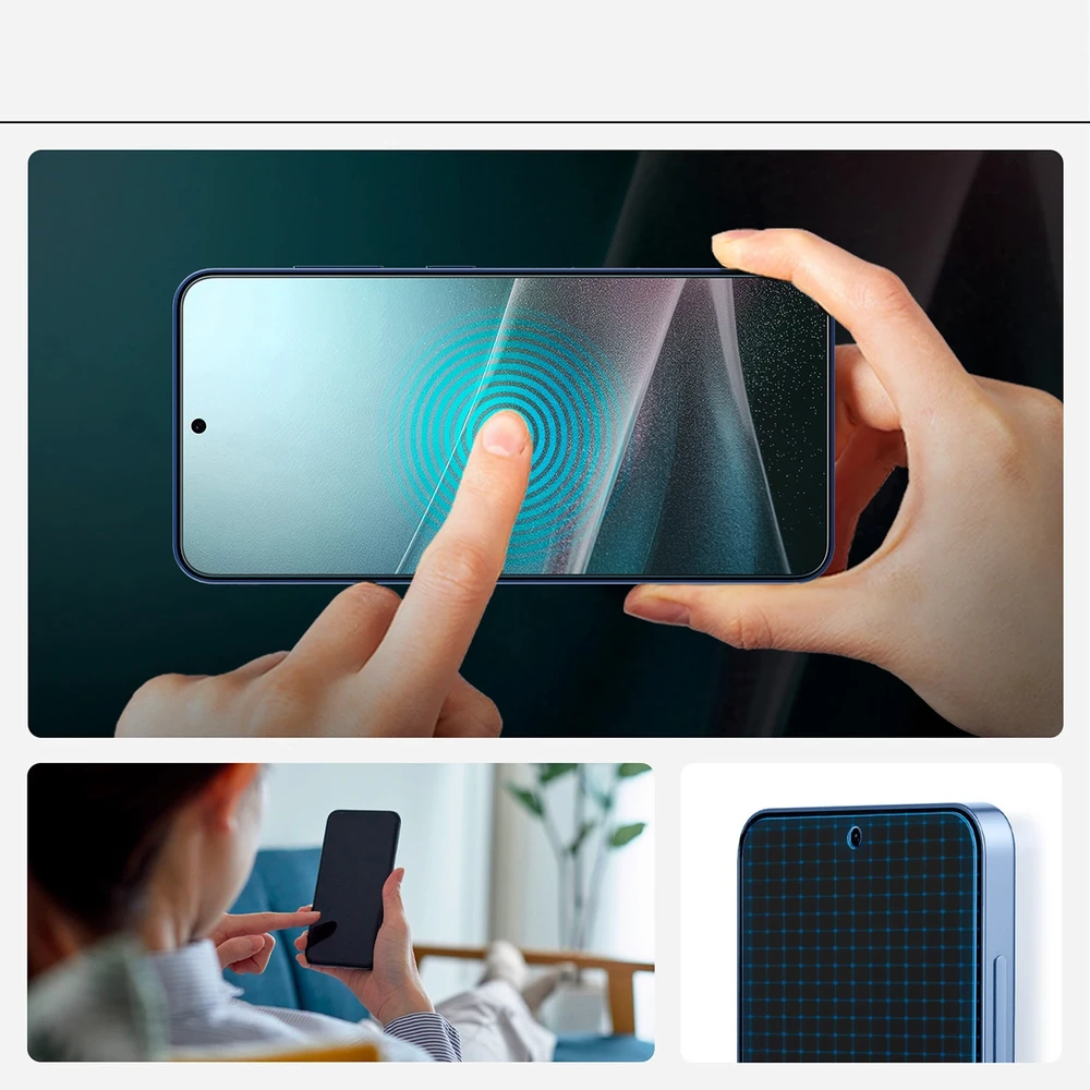 Spigen ELITE SHIELD EZ FIT Hybrid Glass Samsung Galaxy S25 Plus – Transparent