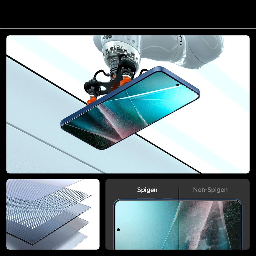 Spigen ELITE SHIELD EZ FIT Hybrid Glass Samsung Galaxy S25 Plus – Transparent
