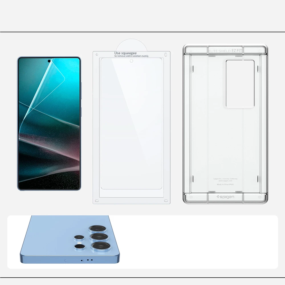 Spigen Elite Shield EZ FIT Hybrid Glass Samsung Galaxy S25 Ultra – Transparent