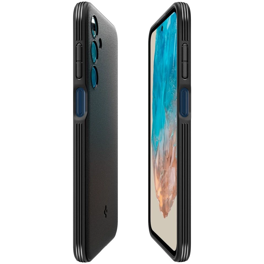 Spigen Essential SandBlast Samsung Galaxy M35 5G – dėklas telefonui juodos spalvos