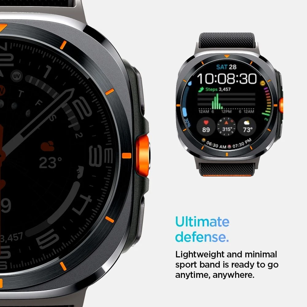 Apyrankė Samsung Galaxy Watch Ultra (47mm) Spigen Fit Lite juodos spalvos