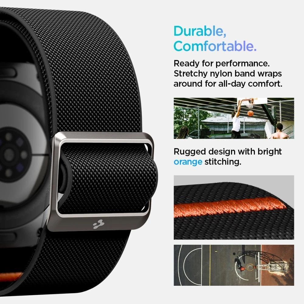 Apyrankė Samsung Galaxy Watch Ultra (47mm) Spigen Fit Lite juodos spalvos