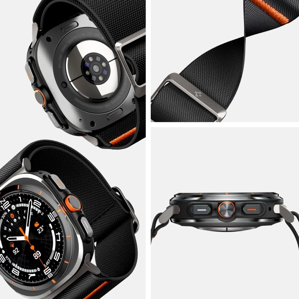 Apyrankė Samsung Galaxy Watch Ultra (47mm) Spigen Fit Lite juodos spalvos