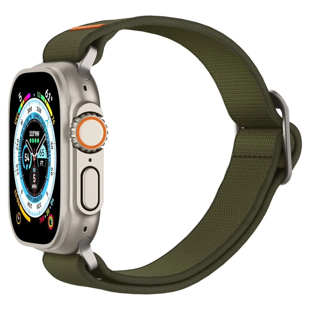 Dėklas „Spigen Fit Lite Ultra®“ dirželis, skirtas „Apple Watch 42/44/45/49 mm“ (chaki spalvos)