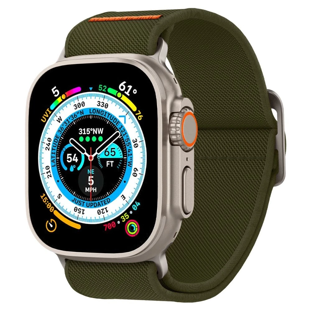 Dėklas „Spigen Fit Lite Ultra®“ dirželis, skirtas „Apple Watch 42/44/45/49 mm“ (chaki spalvos)